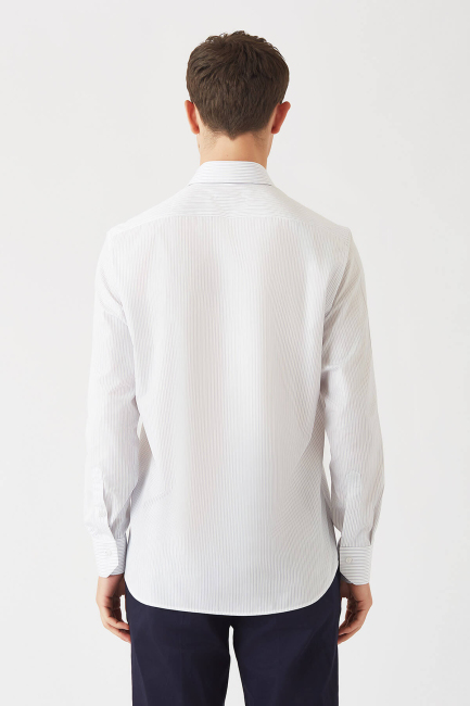 Regular Fit Lacivert Klasik Erkek Gömlek - 2