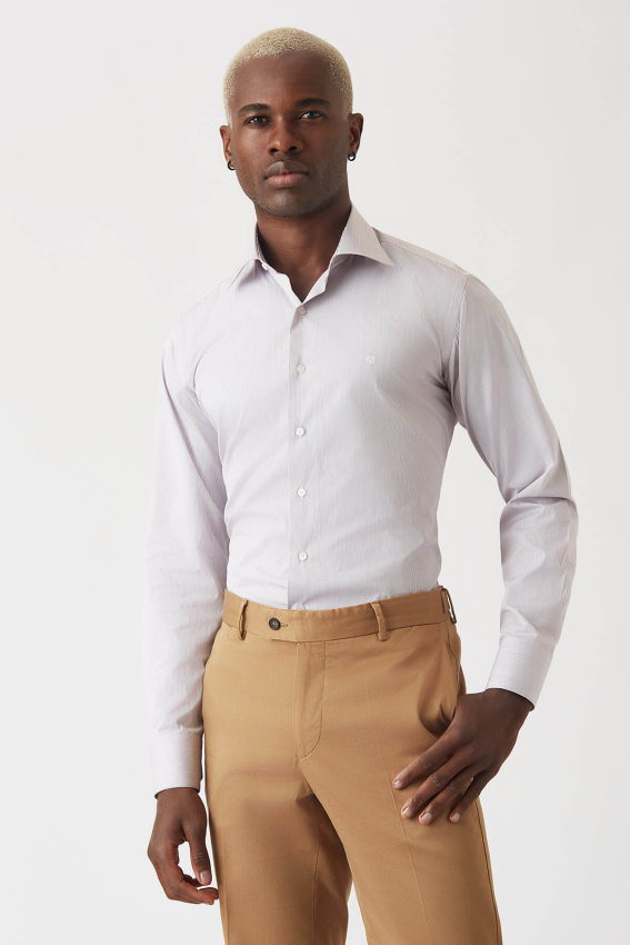 Regular Fit Kırmızı Klasik Erkek Gömlek - 1