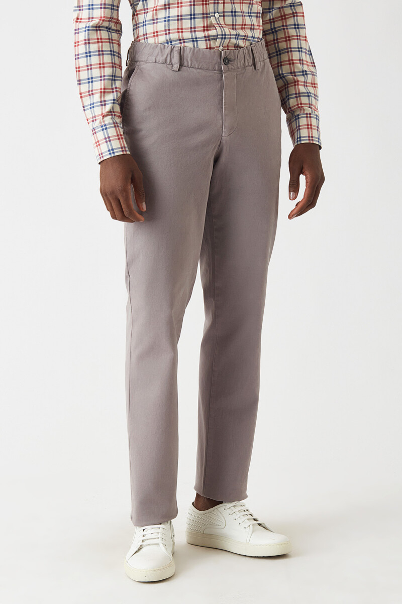 Gri Lastikli 4 Cepli Erkek Pantolon