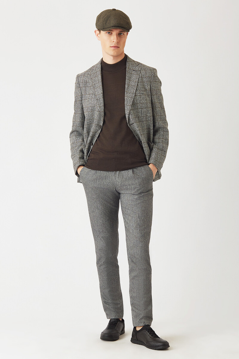 Gri Lastikli 4 Cepli Spor Erkek Pantolon - 3