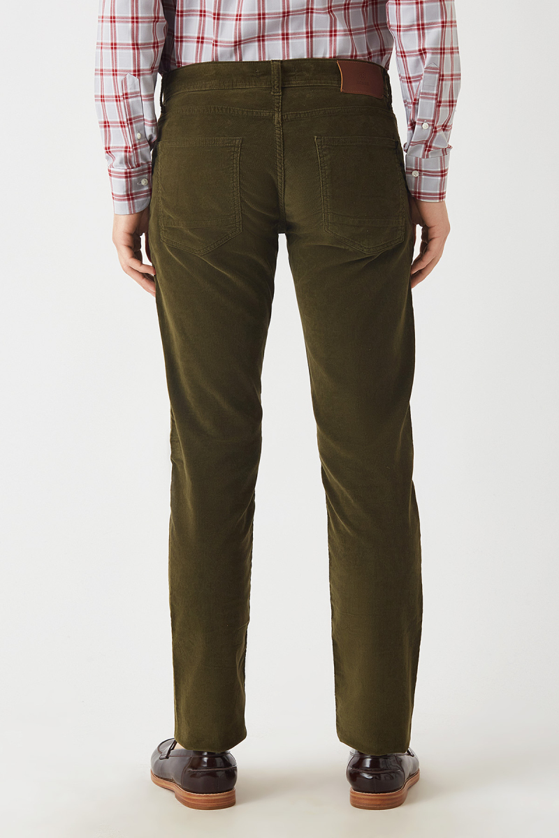 Haki Kadife 5 Cepli Spor Erkek Pantolon (1)
