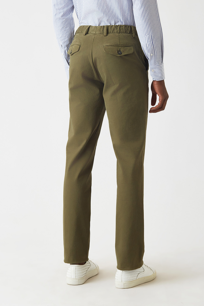 Haki Lastikli 4 Cepli Spor Erkek Pantolon (1)