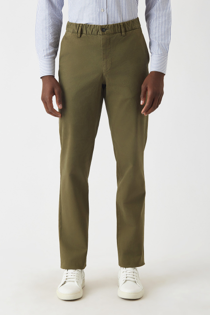 Haki Lastikli 4 Cepli Spor Erkek Pantolon 