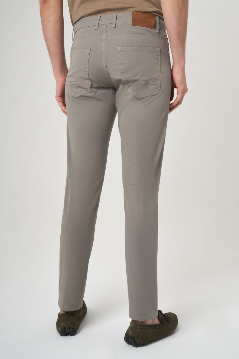 Haki Pamuk 5 Cepli Spor Erkek Pantolon (1)