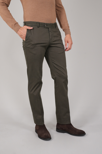 Haki Pamuklu 4 Cepli Erkek Basic Spor Pantolon - 1