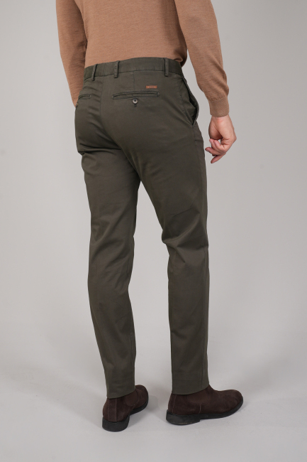 Haki Pamuklu 4 Cepli Erkek Basic Spor Pantolon - 2