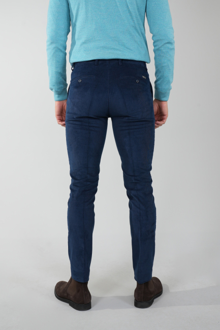 PNS 24101 - 4 Pocket Plain Satin Sports Trousers Navy Blue (1)