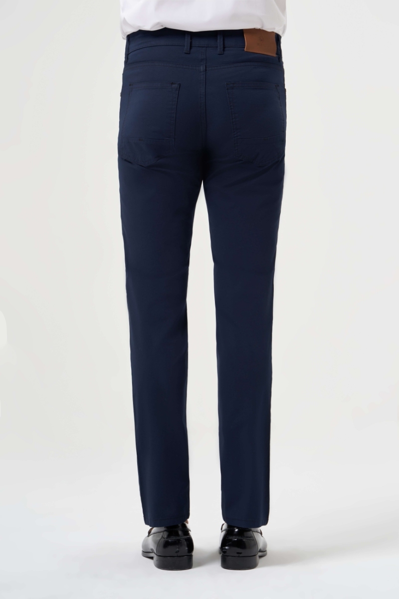 Lacivert Pamuk 5 Cepli Spor Erkek Pantolon (1)