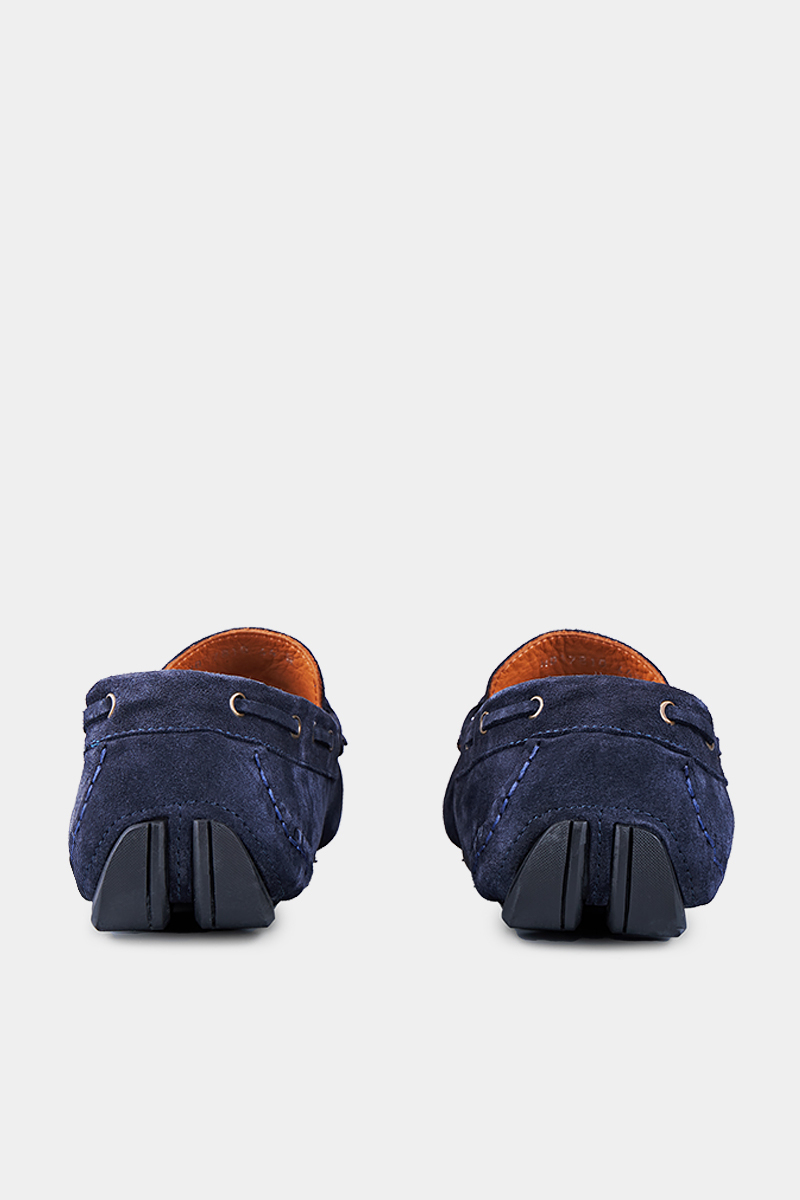Lacivert Süet Loafer Erkek Ayakkabı - 3