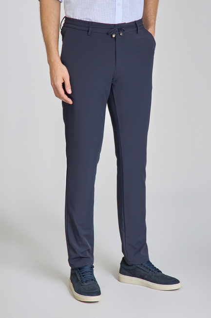 Jogger Cepli Lacivert Spor Erkek Pantolon - 4