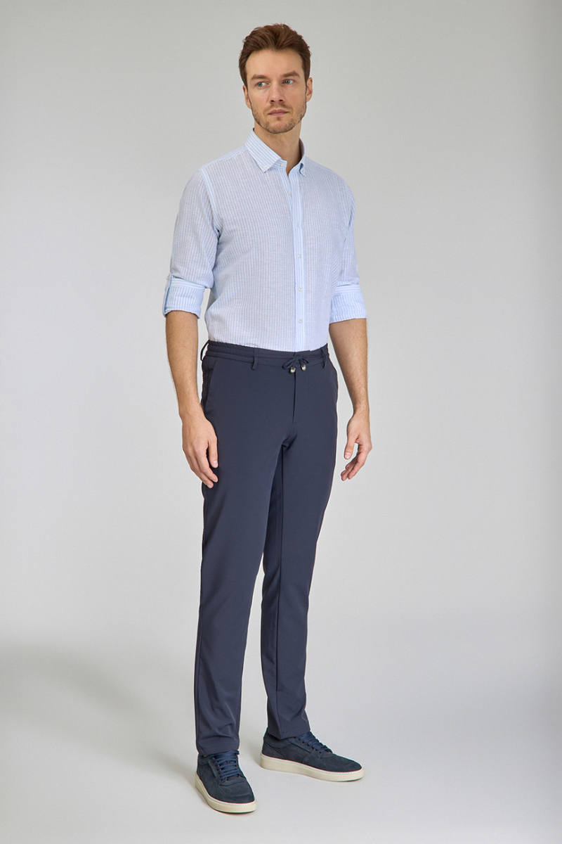 Jogger Cepli Lacivert Spor Erkek Pantolon - 1