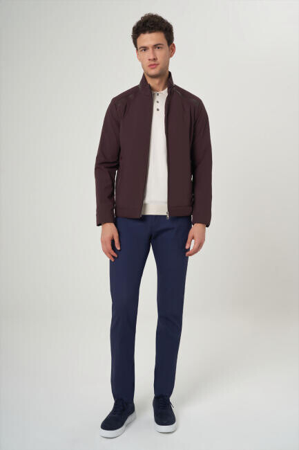Bordo Erkek Mont - 4