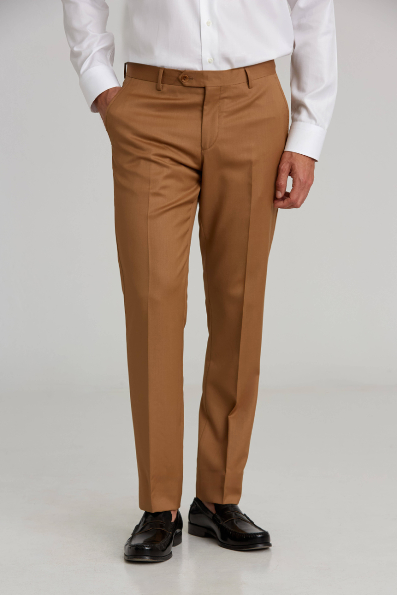 Oranj Yün Dokuma Klasik Erkek Pantolon - 3