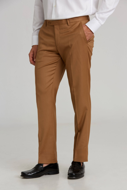 Oranj Yün Dokuma Klasik Erkek Pantolon