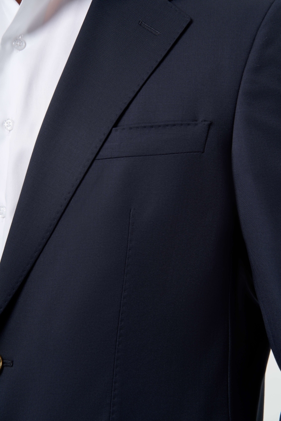 Mono Yaka Lacivert Blazer Erkek Ceket - 3