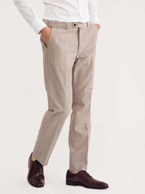 Platinium Bej Klasik Erkek Pantolon - 3