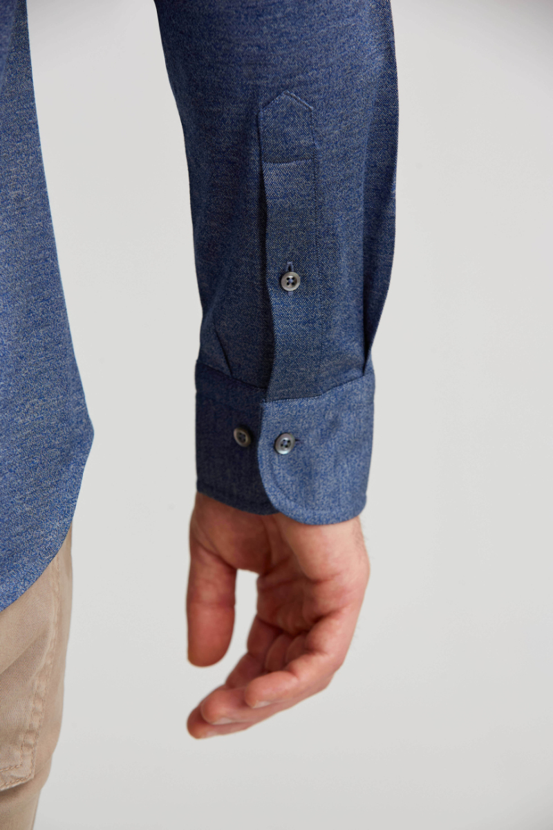 Platinium İtalyan Kumaş Regular Fit Lacivert Erkek Gömlek - 3