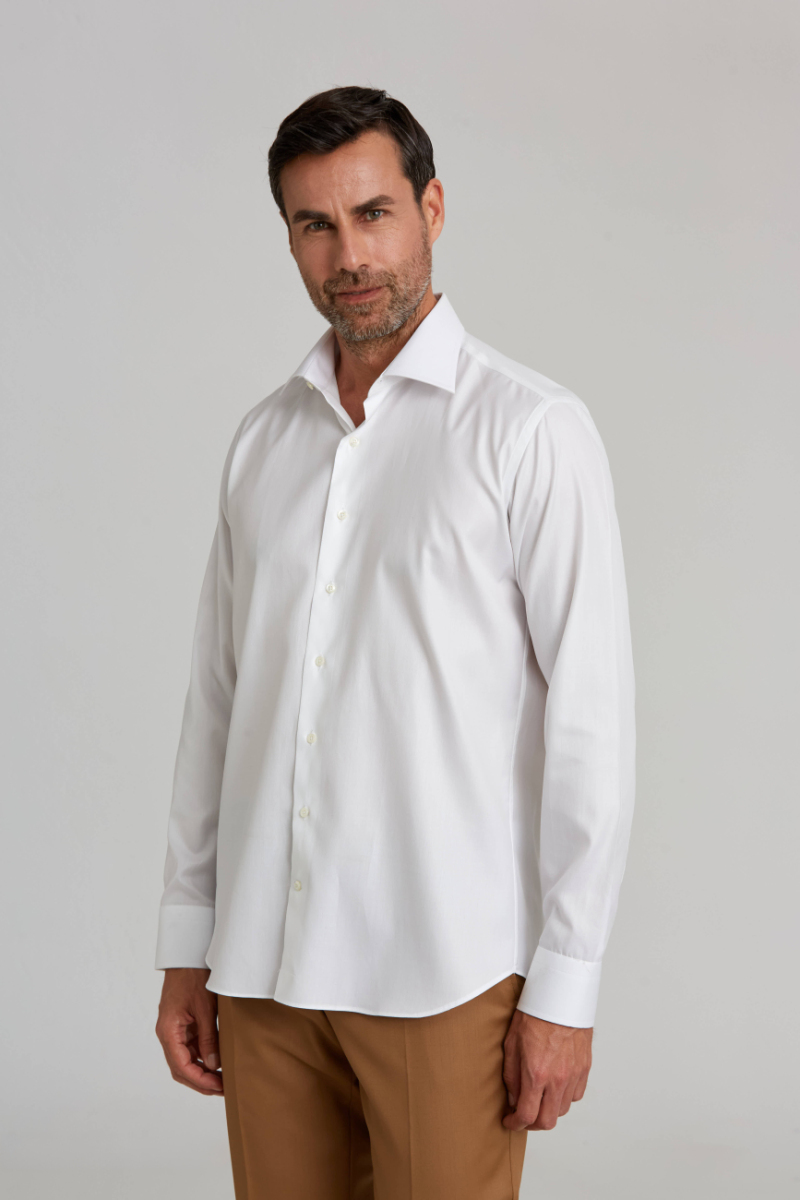 Platinium Regular Fit Beyaz Erkek Gömlek - 5
