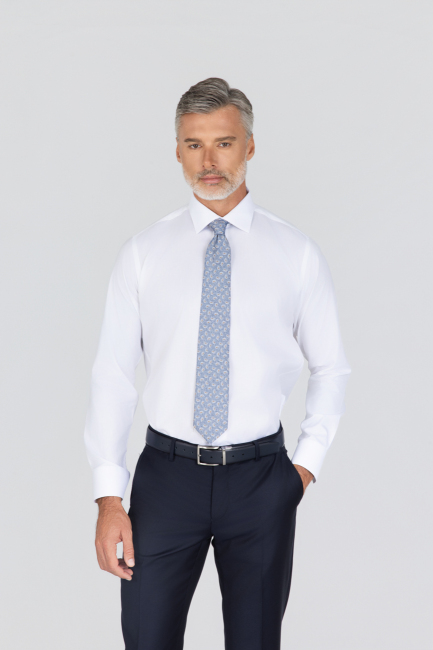 Platinium Regular Fit Beyaz Erkek Gömlek - 1