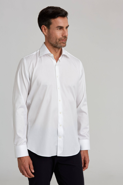 Platinium Regular Fit Beyaz Erkek Gömlek - 5