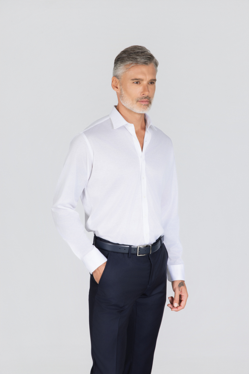 Platinium Regular Fit Beyaz Erkek Gömlek - 2