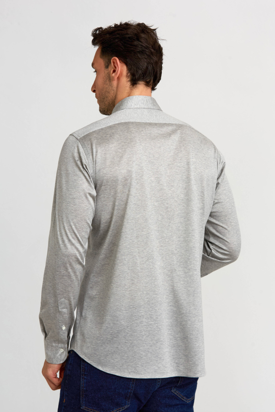 Platinium Regular Fit Lacivert Gri Gömlek - 2