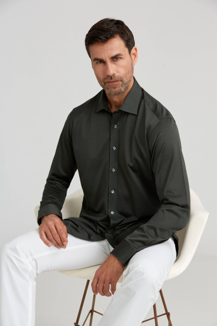 Platinium Regular Fit Lacivert Haki Gömlek - 3