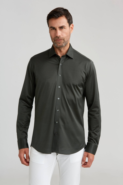 Platinium Regular Fit Lacivert Haki Gömlek - 4