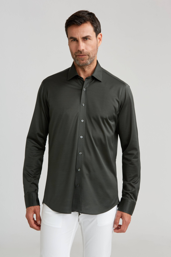 Platinium Regular Fit Lacivert Haki Gömlek - 4