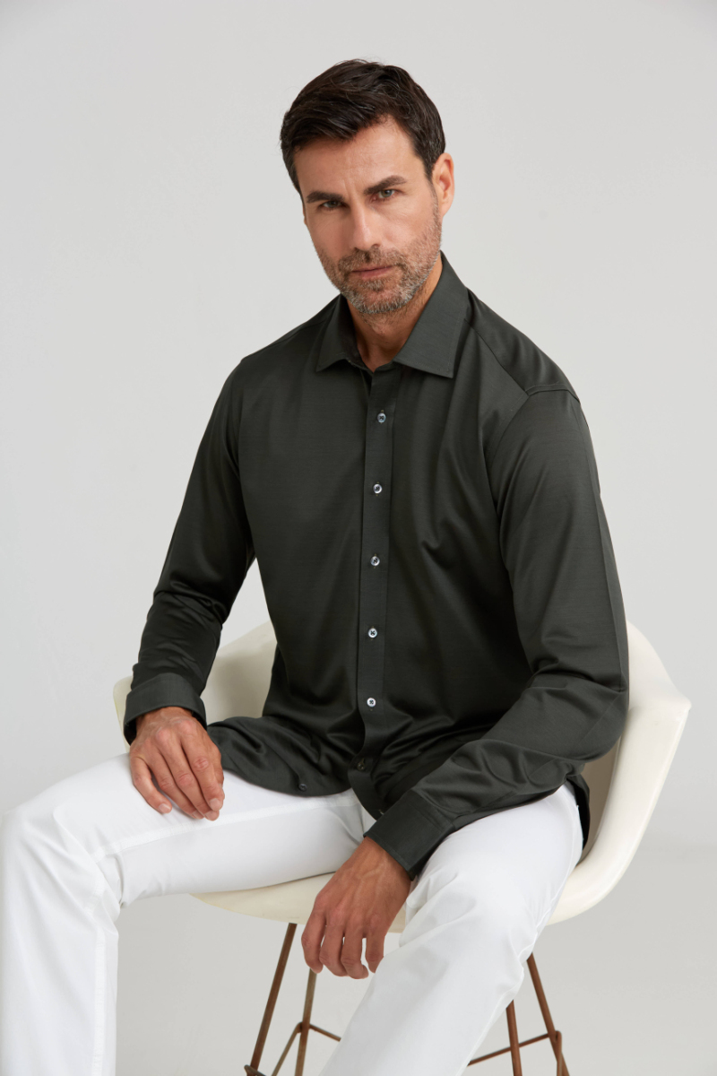 Platinium Regular Fit Haki Gömlek - 3