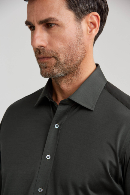 Platinium Regular Fit Haki Gömlek - 6