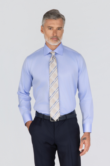 Platinium Regular Fit Koyu Mavi Erkek Gömlek 