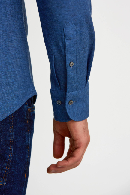 Platinium Regular Fit Lacivert Erkek Gömlek - 4