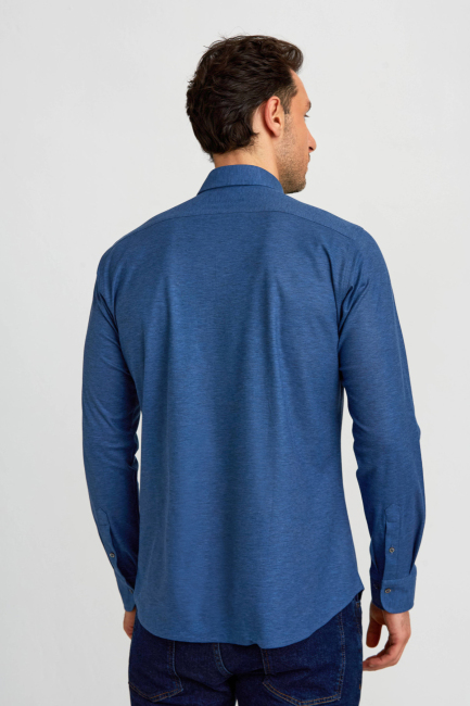 Platinium Regular Fit Lacivert Erkek Gömlek (1)