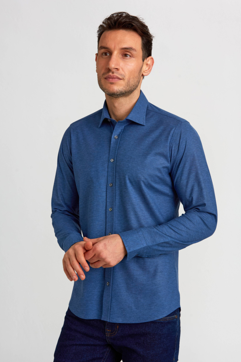 Platinium Regular Fit Lacivert Erkek Gömlek - 3