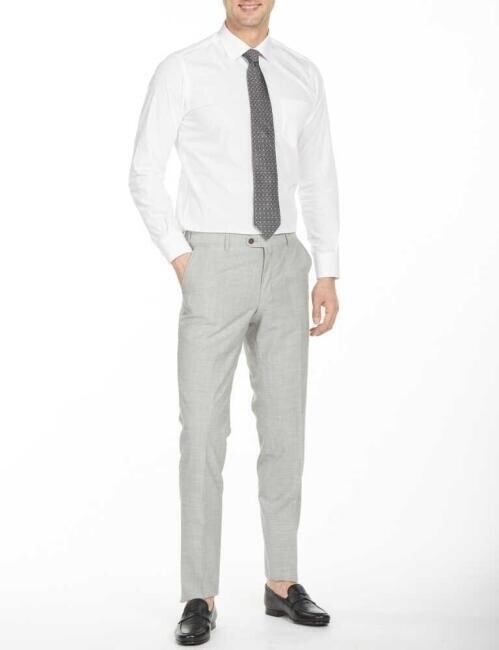 Platinium Taş Erkek Klasik Yün Pantolon - 8