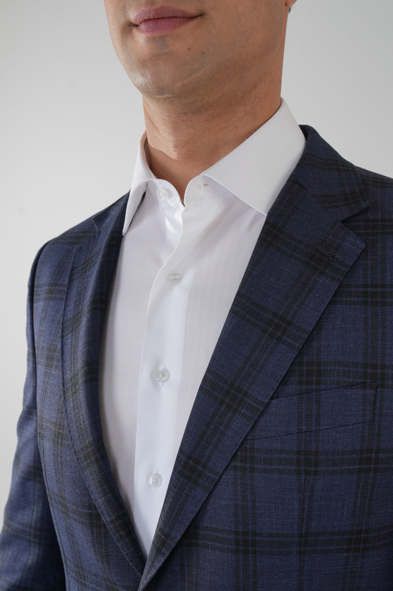 Platinum Comfort Fit Mono Yaka 6 Drop Çift Yırtmaçlı Lacivert Erkek Ceket - 4