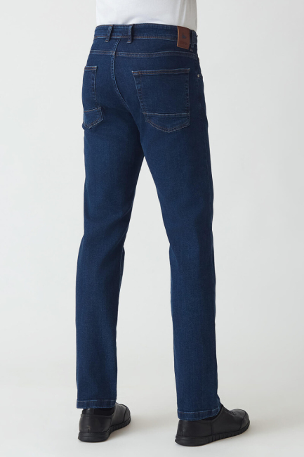 5 Cepli Lacivert Denim Erkek Pantolon - 3