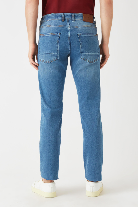 5 Cepli Mavi Jean Erkek Pantolon - 2