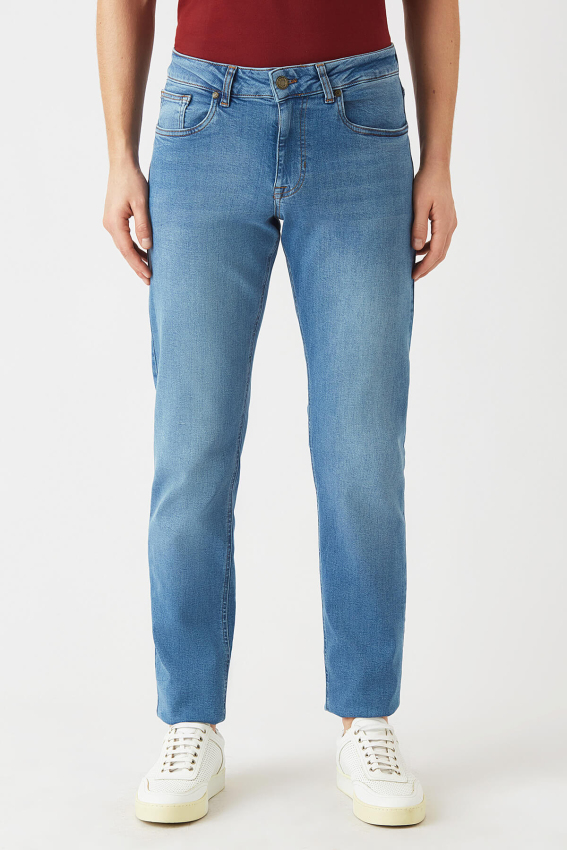 5 Cepli Mavi Jean Erkek Pantolon - 4