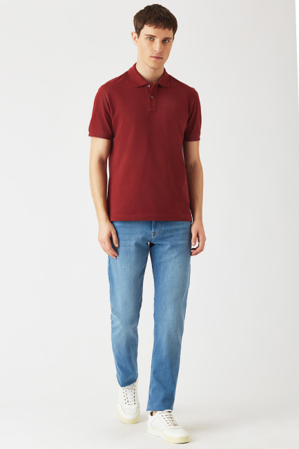 5 Cepli Mavi Jean Erkek Pantolon - 1