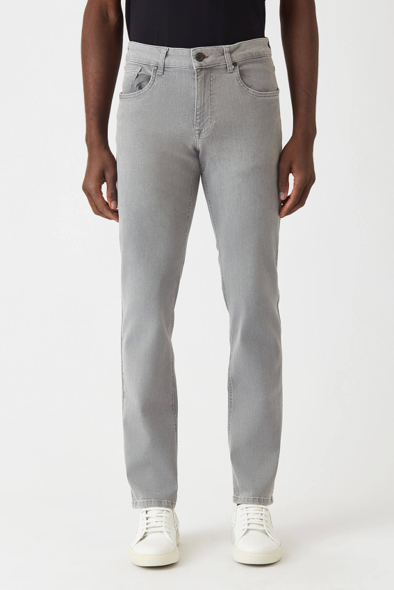 5 Cepli Gri Jean Erkek Pantolon - 4