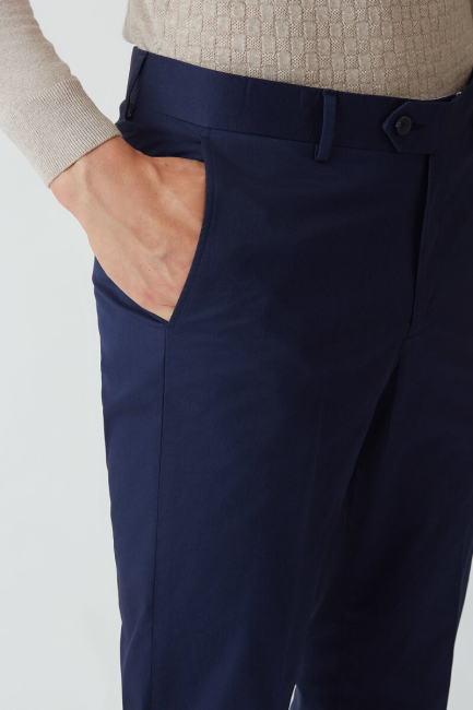 4 Cepli Gabardin Lacivert Spor Erkek Pantolon - 4