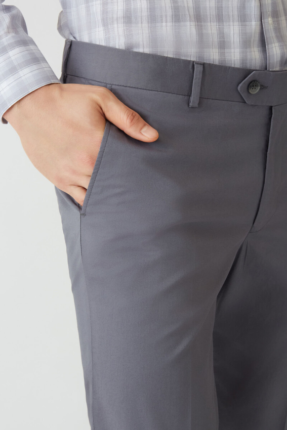 4 Cepli Gabardin Gri Spor Erkek Pantolon - 4
