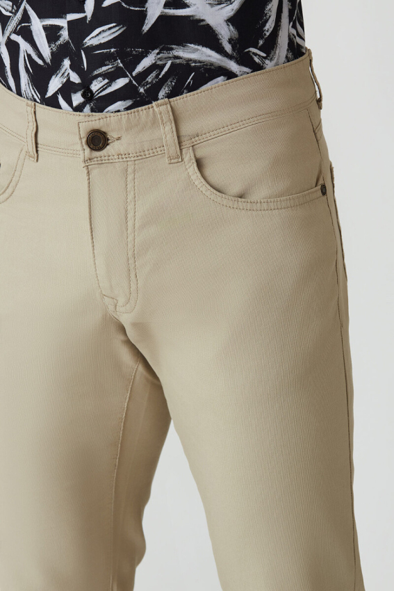 5 Cepli Bej Spor Erkek Pantolon - 4