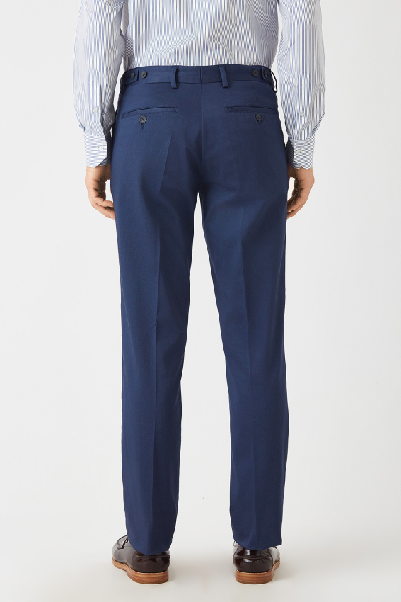 4 Cepli İndigo Saten Spor Erkek Pantolon - 3