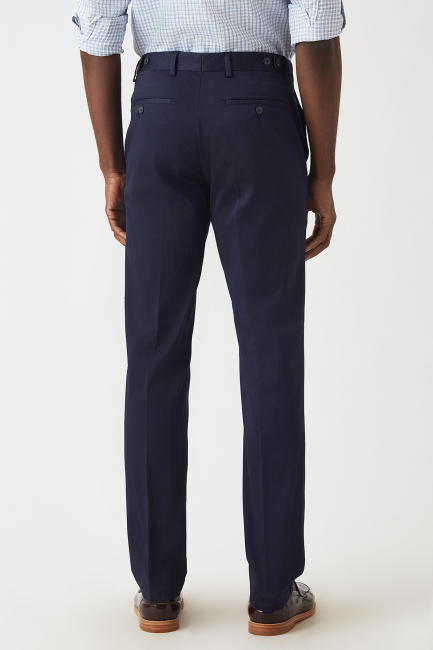 4 Cepli Lacivert Saten Spor Erkek Pantolon - 3