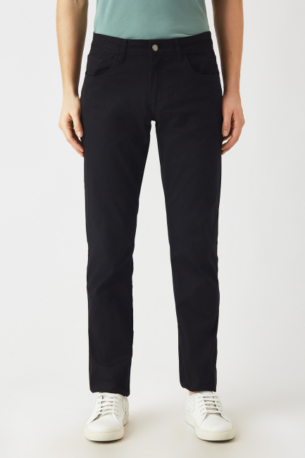 5 Cepli Siyah Spor Erkek Pantolon - Bisse (1)