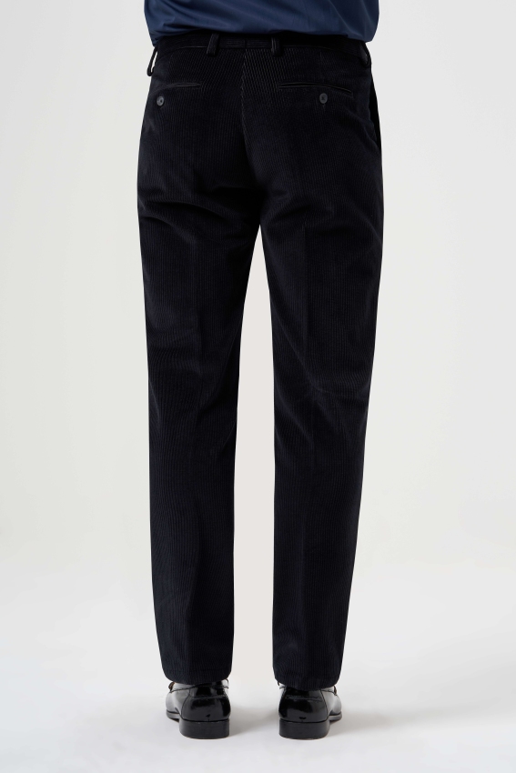 Siyah Kadife Spor Erkek Pantolon - 3