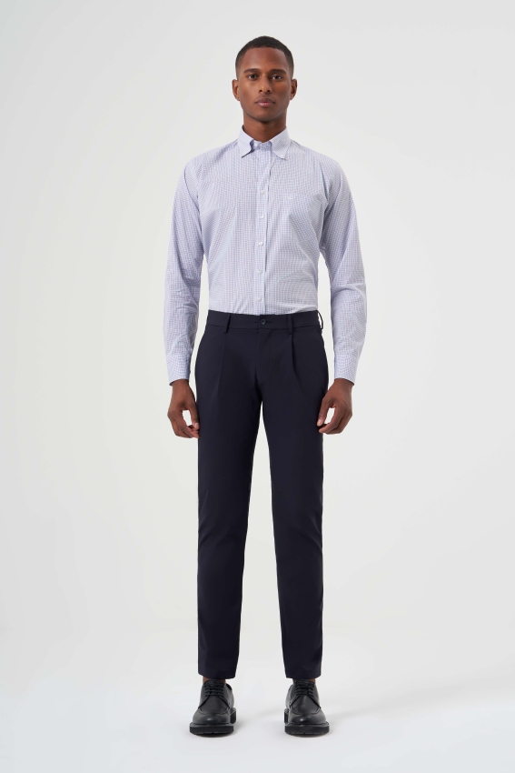 Regular Fit Lacivert Lastikli Spor Erkek Pantolon - 1